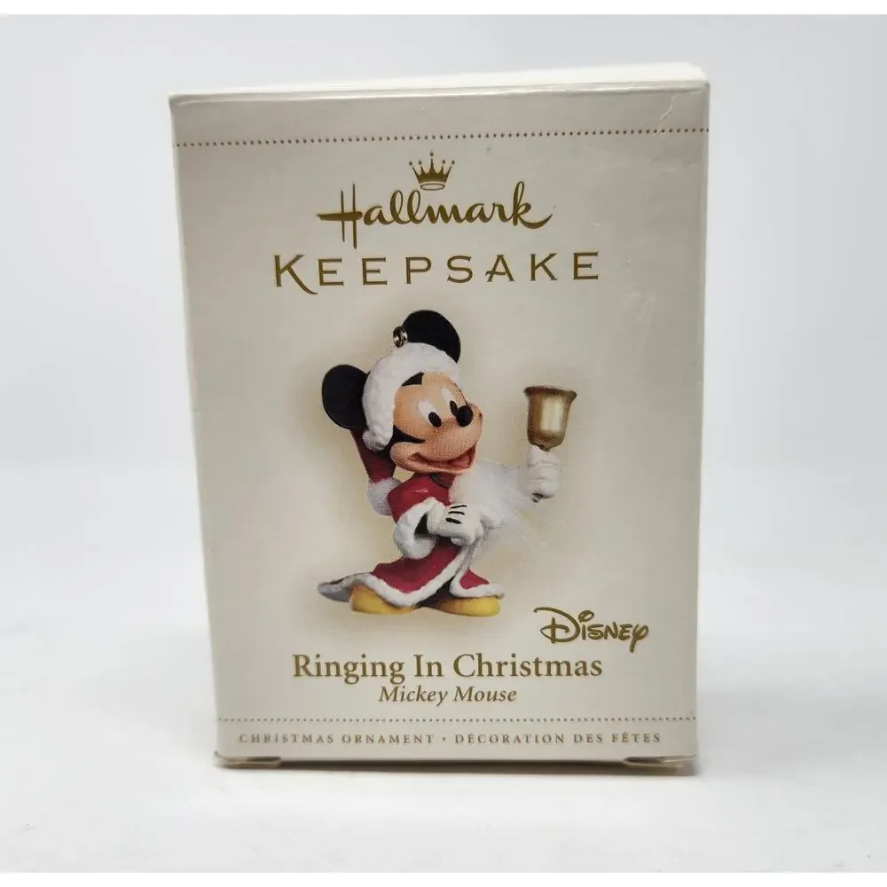 Disney Mickey Mouse Ringing in Christmas 2006 Hallmark Keepsake Ornament